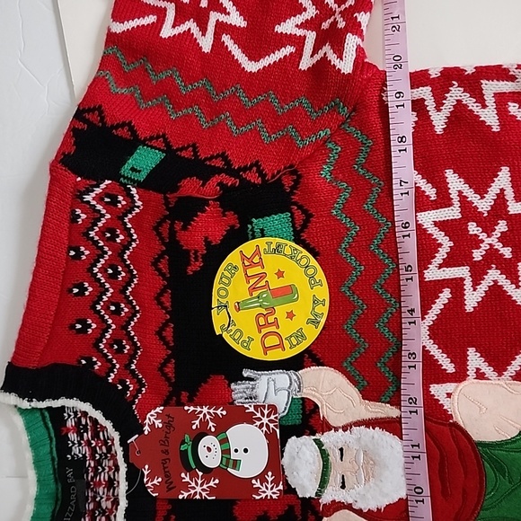 Blizzard Bay Men's Long Sleeve Ugly Christmas Sweater/ M - Picture 8 of 13